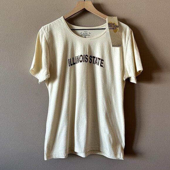 Women's XL NWT EDUN Illinois State University Tee African Cotton Yarn - Picture 2 of 7